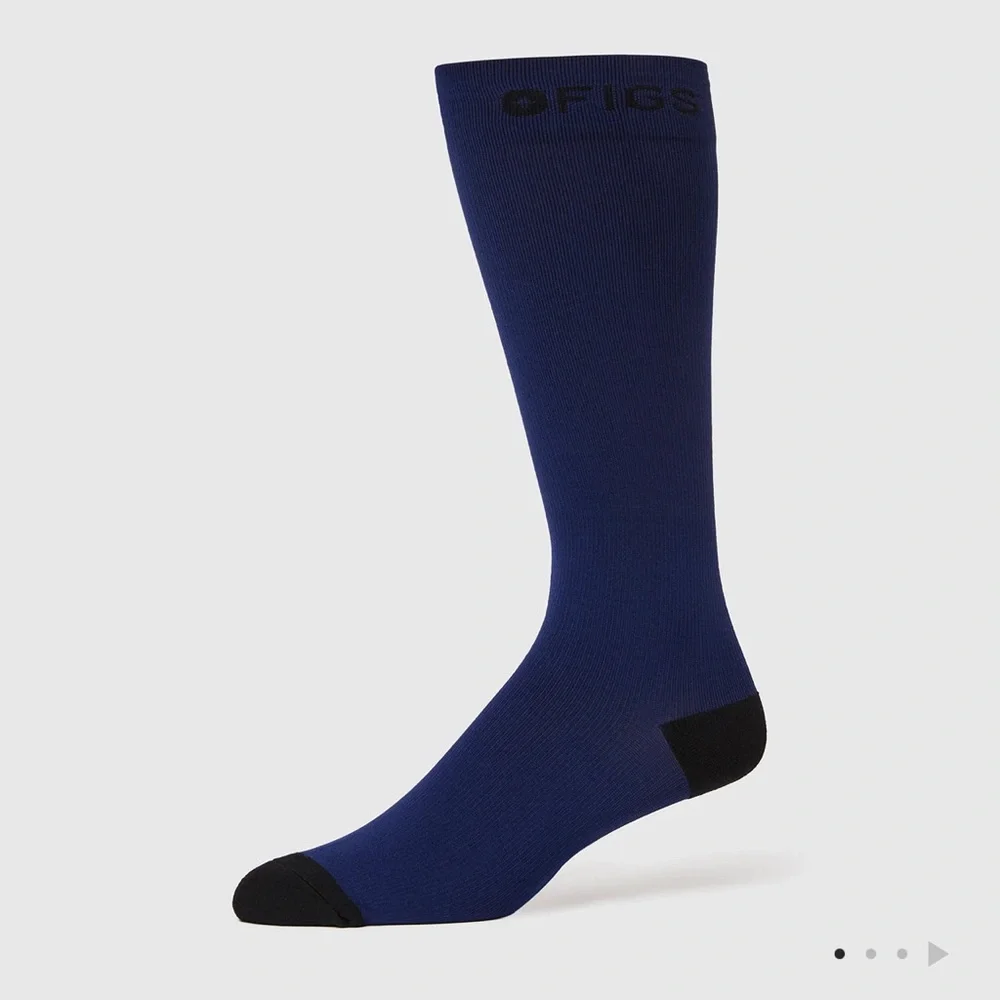 New Figs Navy Blue Compression Socks